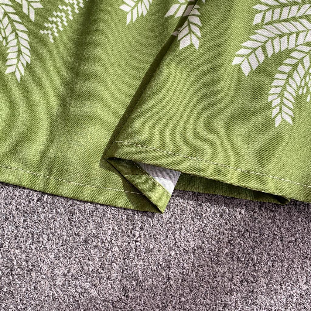 Summer Women Printed Dress V-neck Lace-up Short Sleeved Pleated A-line American Casual Fashion Elegant Female Dresses