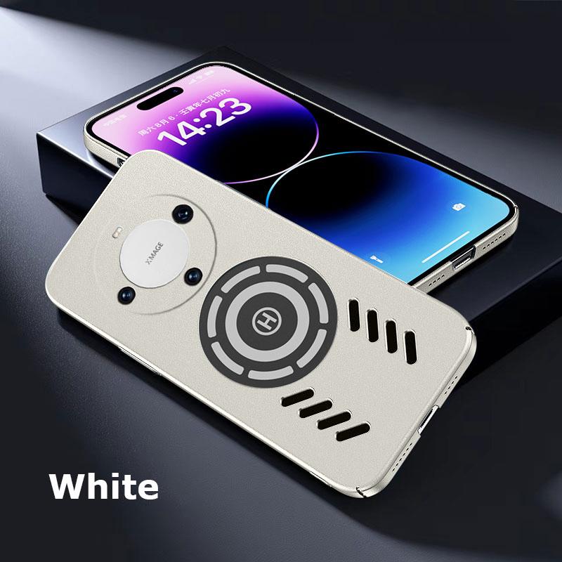 

Для Huawei Mate 60 50 50E 40 40E 30 Pro Plus RS Ultimate Ice Магнитный Теплоотвод Матовый Чехол для ПК с защитой от отпечатков пальцев Воздухопроницаемый Охлаждающий Чехол Mate 50 Pro белый