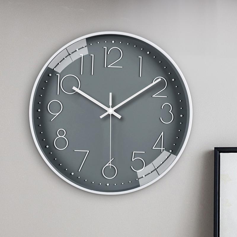 Battery Operated Wall Clock Battery Operated Round Clock 12 Inch Minimalist Home Decoration Multifunctional Time Tool For Work