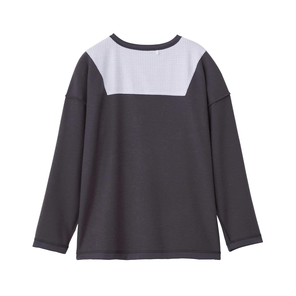 Room Wear Drop Shoulder Long Sleeve for Easy Turning in Sleep [Gunze] [Sleeping T] T-Shirt Women's White_KO4503