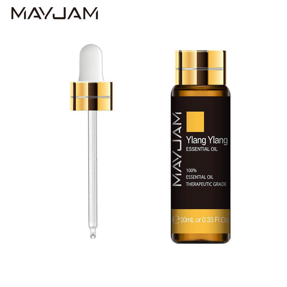 MAYJAM 3/6Pcs 10ML Ylang Ylang Pure Essential Oil Air Fresh Diffuser Relieve Anxiety Aphrodisiac Lower Blood Pressure Floral Fragrance Oil