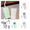 Stylish Glass Cup With Straw And Large Capacity Ideal For Students Summer And Tea Lovers