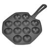 12 Hole Egg Puff Pan Non Stick Cast Iron Frying Pan Meat Ball Pancake Pan for Household Kitchen