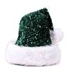 Double Layer Sequin Santa Cap Soft Festive Hat Gifts Sequin Christmas Hat  Family Gatherings