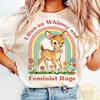 T-shirt Fantaisie et Rage Féministe, Tendance Droits des Femmes, Cadeau T-shirt pour l'Autonomisation des Filles et des Femmes