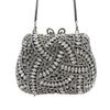WHTUOHENG Luxury Crystal Diamond Clutch Evening Bag for Women Mini Wedding Bridal Minaudiere Handbag Ladies Party Purse Clutches