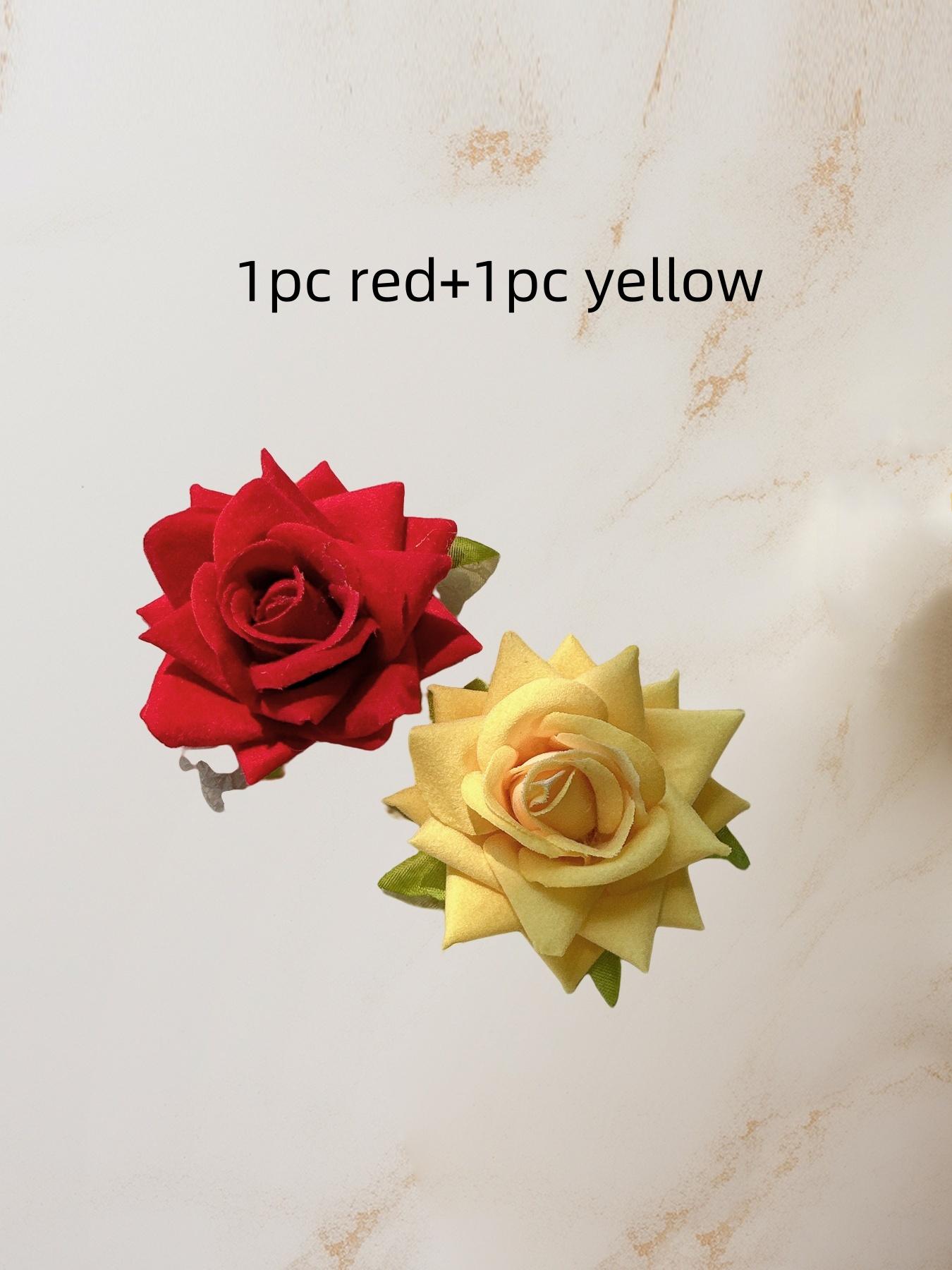 

2 штуки 6 см фланелевые розы DIY подарочная коробка свадьба домашний декор свадебный браслет аксессуар искусственные цветы для скрапбукинга