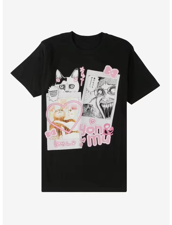 Best Junji Ito Horror Comics Graphic Cotton T-shirt Unisex Summer Short Sleeve Fashion Brand Tee Luxury Casual Vintage Tees