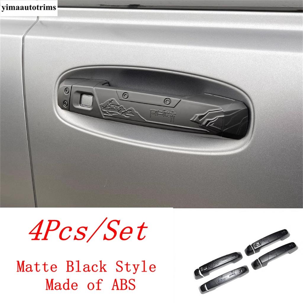 

Car Outer Door Handle Bowl Frame Decoration Cover Trim For HAVAL H9 2nd MKII 2024 2025 Carbon Fiber / Matte Black Accessories Matte Black Style-A