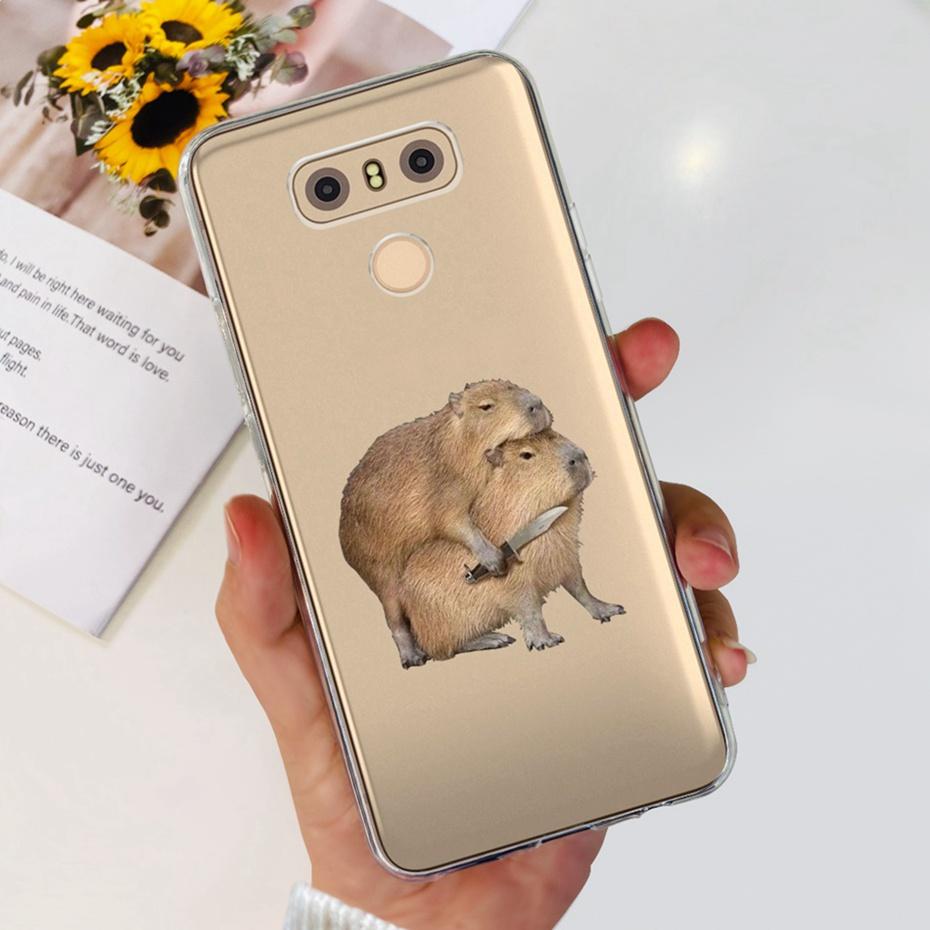 Case For LG Q6 Plus H870 H871 G600L G600K G600S Cute Flower Cat Pattern Soft Silicone TPU Phone Cases For LG G6 G 6 G6plus
