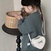 Fashionable Gender Neutral Mini Crossbody Bag Featuring Heart And Bow Patterns For Children