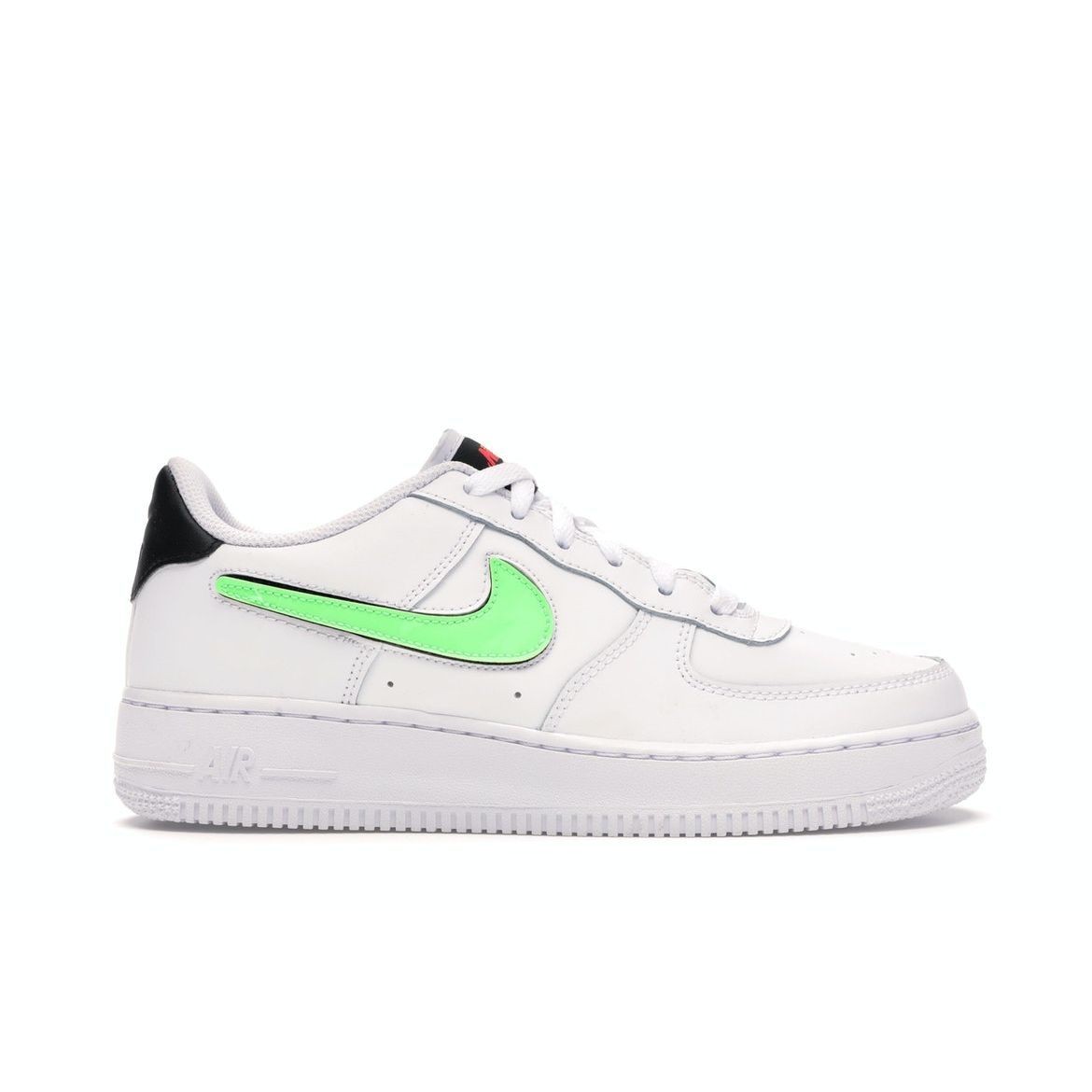 

Кроссовки Nike Air Force 1 LV8 3 GS Green Strike Белый Черный AR7446-100