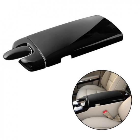Console Armrest Box Panel Cover 1 Set/3PCS 1pc ABS Bright Black Car Accessories