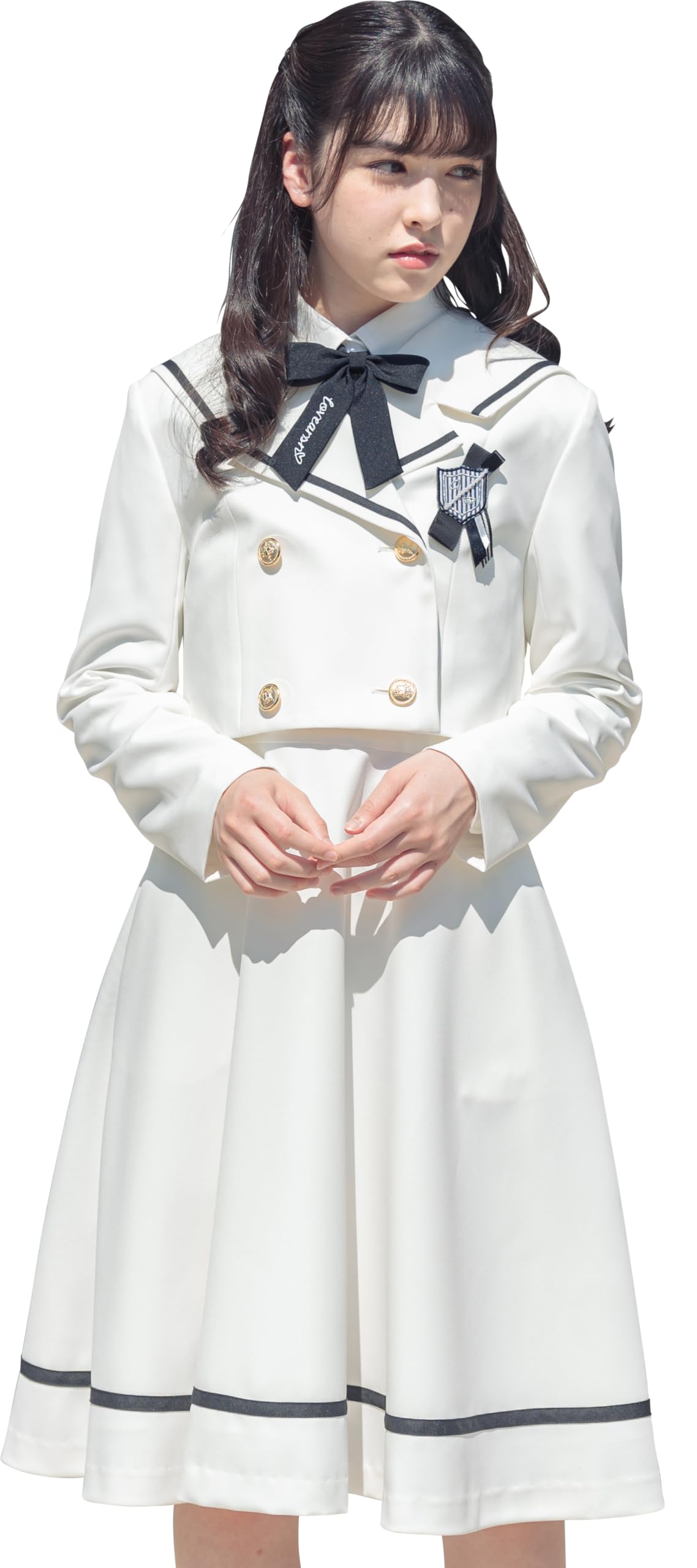

Graduation ceremony Elementary school girl suit clothes Formal Stephanie set White 165cm [Arisana] Children s 5-piece белый