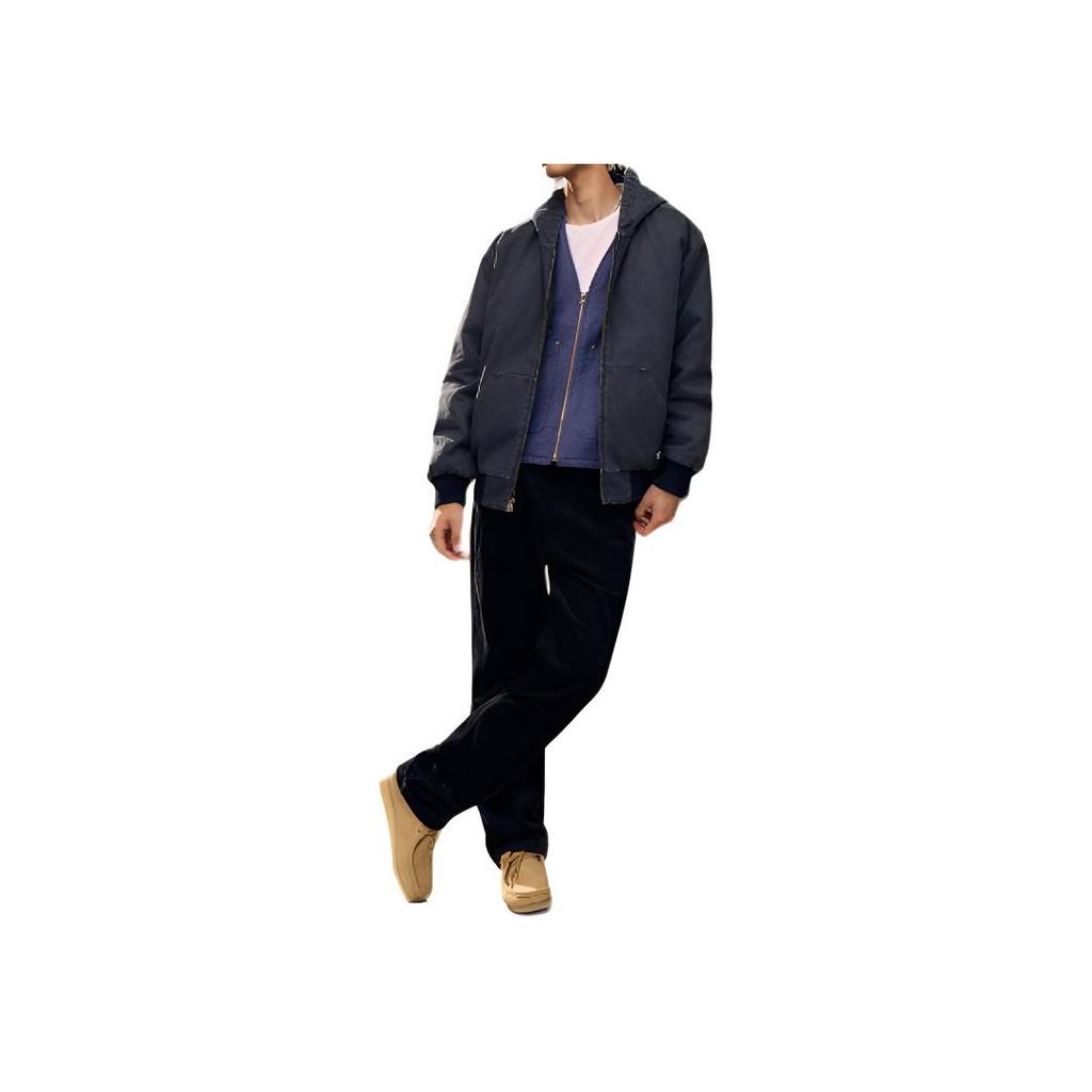 Jaqueta Casual com Capuz e Zíper Levis American Vintage Desgastada Manga Longa Masculina Jaquetas 005MY-0002