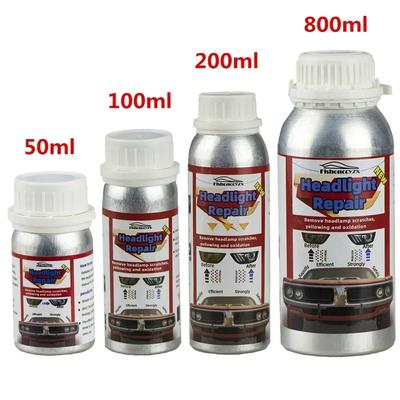 800ml Světlomety Tekutý Polymer Chemická Leštěnka na Světlomety Opravný Fluid Renovace Odstranění Škrábanců Leštění Sada na Světlomety