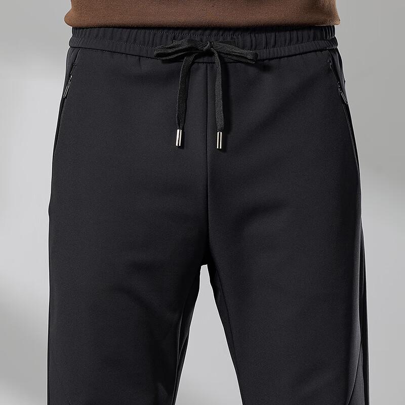 FAPAI Men's Easy Care Straight Leg Casual Pants