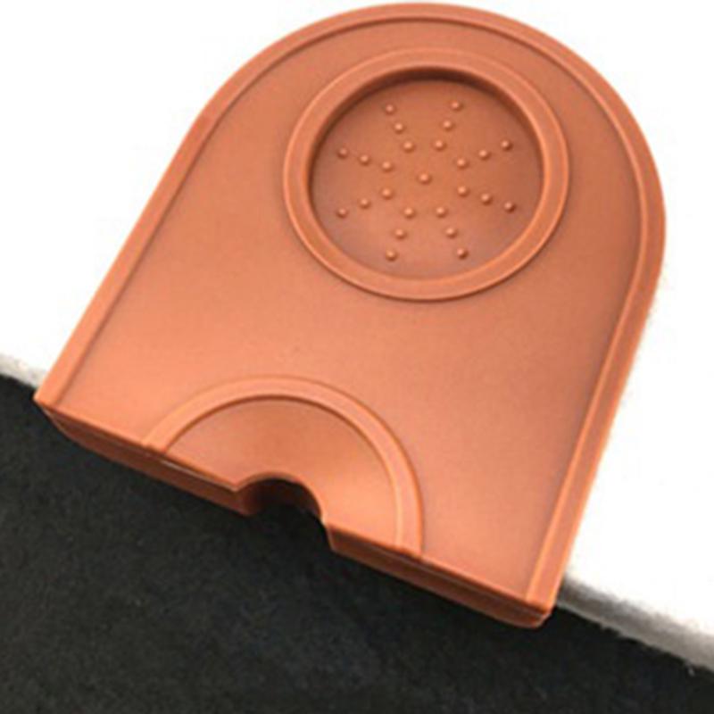 YOMDID Small Silicone Coffee Hammer Mat Corner Coffee Powder Maker Hammer Pressure Mat Nonslip Espresso Double Coffee Tamper Pad