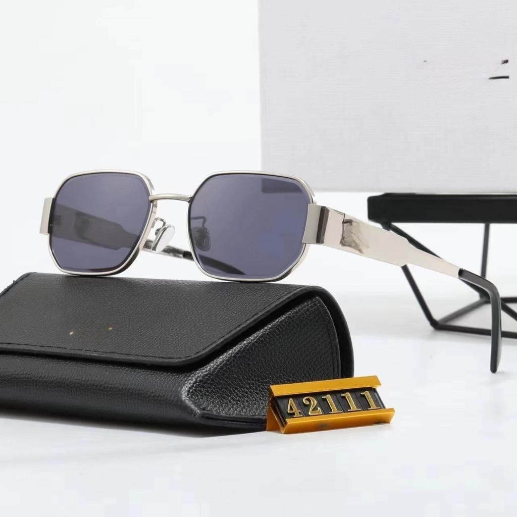 New ancient polygonal metal sunglasses, advanced sense UV protection, European and American fashion sunglasses for men and women