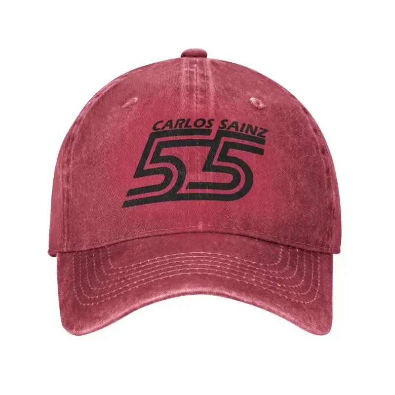 

Классическая хлопковая бейсболка Carlos Sainz 55 Formula Racing Driver для мужчин и женщин, дышащая, папина кепка, для улицы Baseball Cap