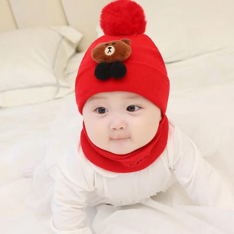 Baby Hat 3-6-12 Month Female Autumn Winter Baby Hat 0-1-2 Year Old Child Wool Male Hat Child Adult
