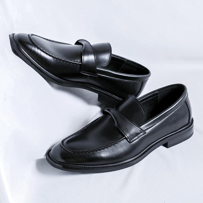 Men Casual Leather Shoes Classic Elegantes Mens Loafers Moccasins Breathable Slip on Flats Versatile Business Male Driving Shoes