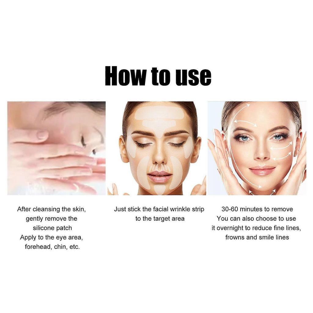 Facial Care Patches For Firming, Lifting And Reducing Frown Lines On The Face less