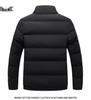 Men's Trendy Stand Collar Cotton Jacket - Thick, Warm Casual Outerwear for Winter