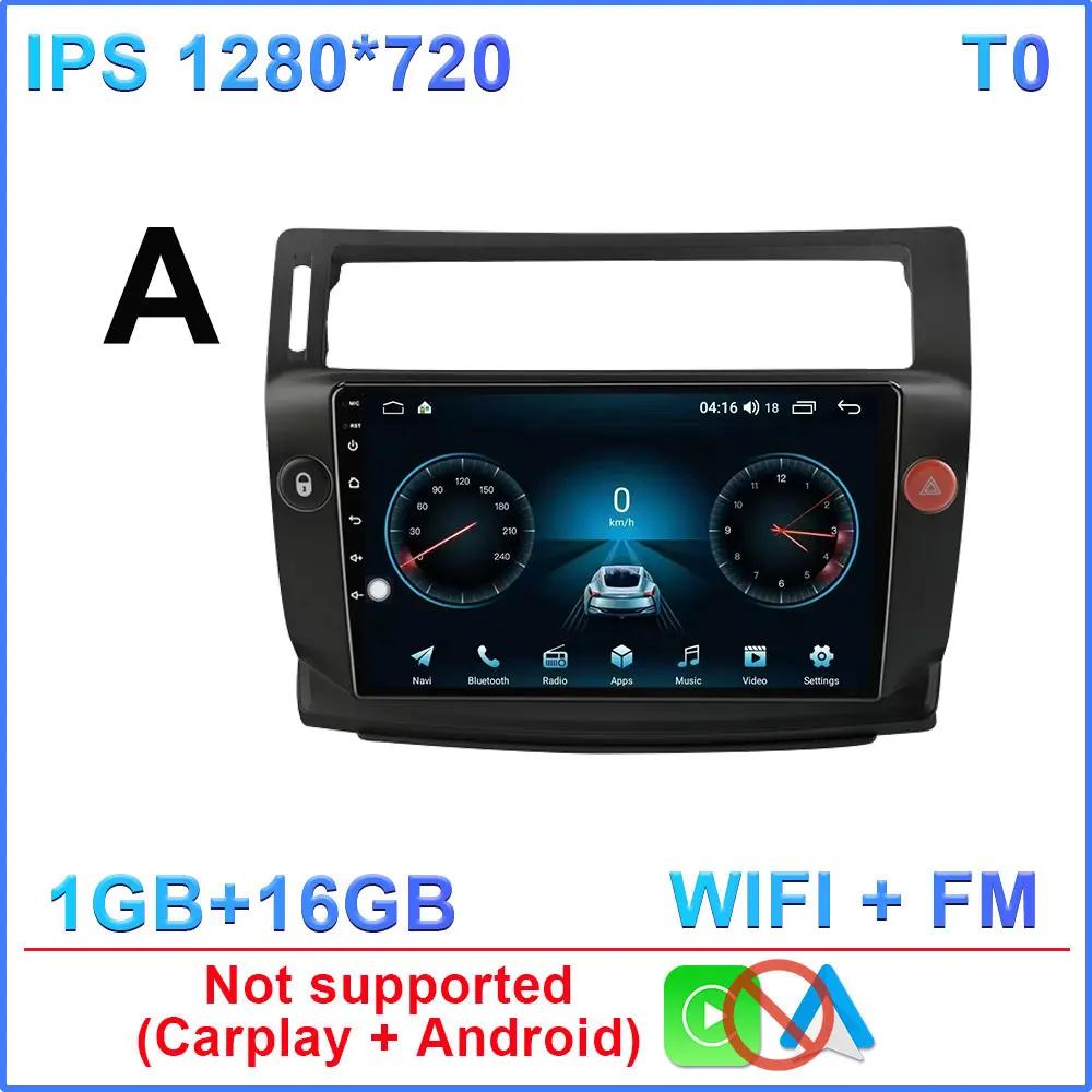 Car Radio For Citroen C4 C-Triomphe Quatre 2004 - 2014 Multimedia Video Player GPS Carplay Auto Stereo Head Unit Android 14 WIFI