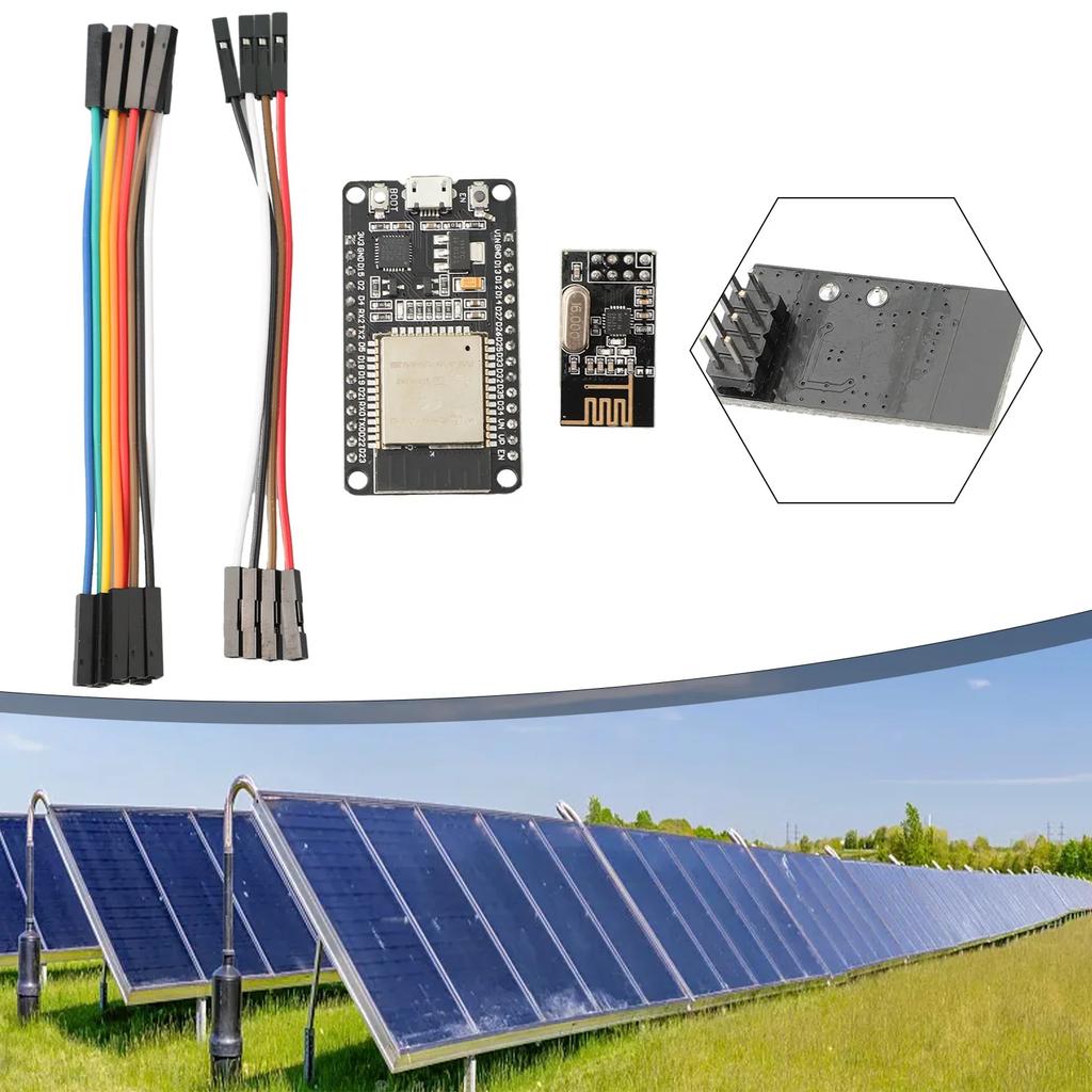 ESP32+NRF24L01+Cable DTU For Hoymiles DIY Kit Effortless Monitoring High Performance Components Wide Compatibility