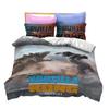 3D Printen Monsters G-Godzillas Beddengoed SetVS KingKongs Dekbedovertrek Set met Kussensloop 2/3 delig Dekbedovertrekken Twin Queen Enkel