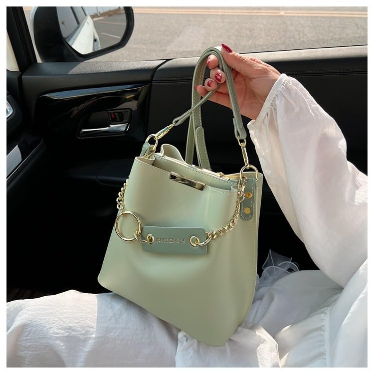 Adjustable Shoulder Faux Simple Chain Zipper Large Perfect for and Office Cute and Stylish Gift Women's Bag, Crossbody, Leather, Design, Charm,
