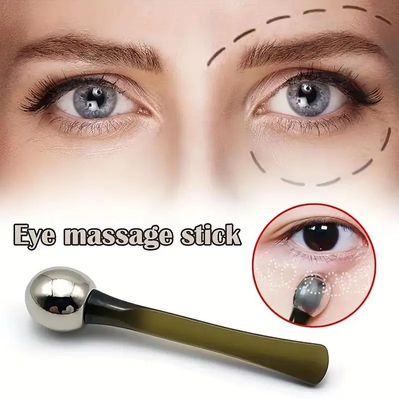 1pc Eye Massage Stick Eye Cream Applicator Makeup Skin Care Tools, Eye Cream Essence Absorption Introduction Stick Black Circle Eye Massage.