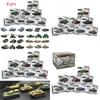 8pcs 4d 172 Assemble Tank 4d Plastic Model Kit The Battle Chariot Toy Series