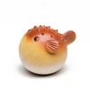 Yixing Purple Clay Tea Pet Handmade Pufferfish Statue Ornaments Animal Tea Figurine Sculpture Crafts Chinese Tea Set Decors Art