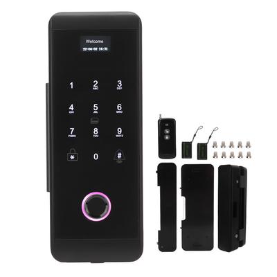 Smart Glass Door Lock Fingerprint Password IC ID Card APP Remote Control Home Office Keyless Entry