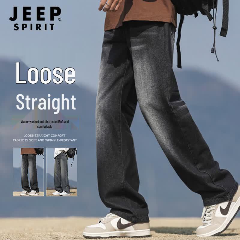 JEEP SPIRIT Men s Loose Straight Leg Jeans 3XL