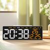 Modern LED Desk Clock With USB Charging Port And Multiple Alarm Setting Adjustable Brightness Digital Alarm Clock
