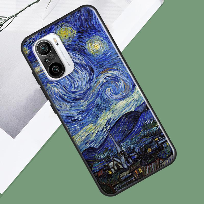 Van Gogh Art Oil Painting Case For Xiaomi 15 13 14 Ultra 13T 14T 15T Pro 17 Pro Max POCO F7 F5 F6 X5 X6 X7 Pro Cover