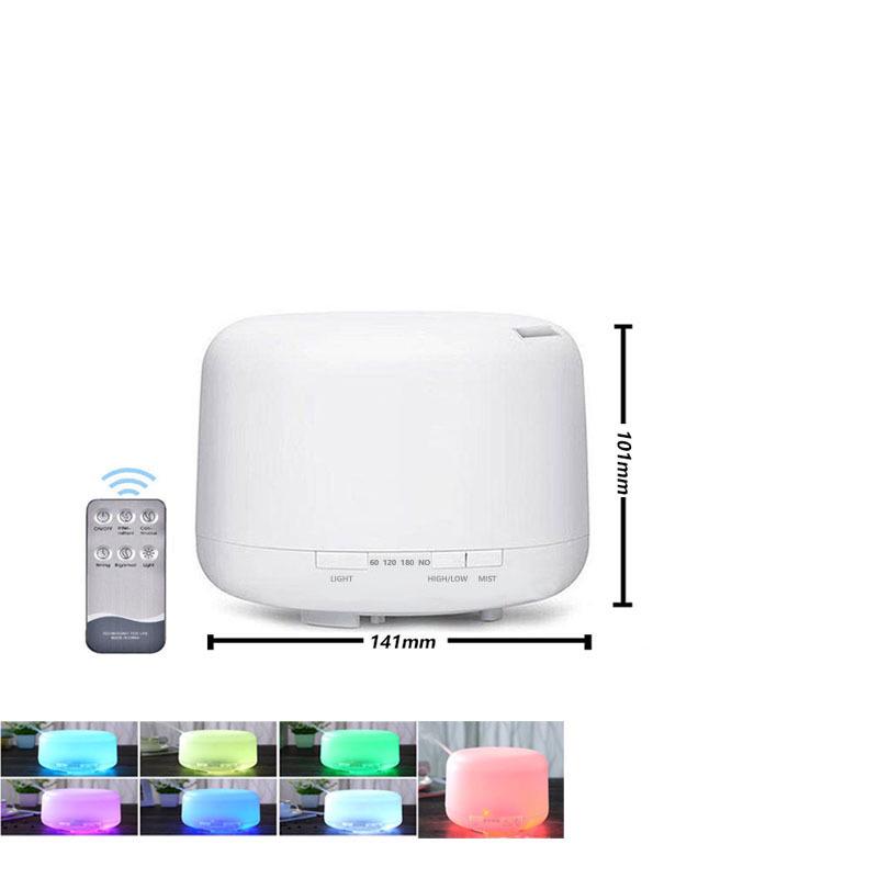 500ML Ultrasonic Air Humidifier & Aroma Diffuser - Muji Style, USB, Large Capacity