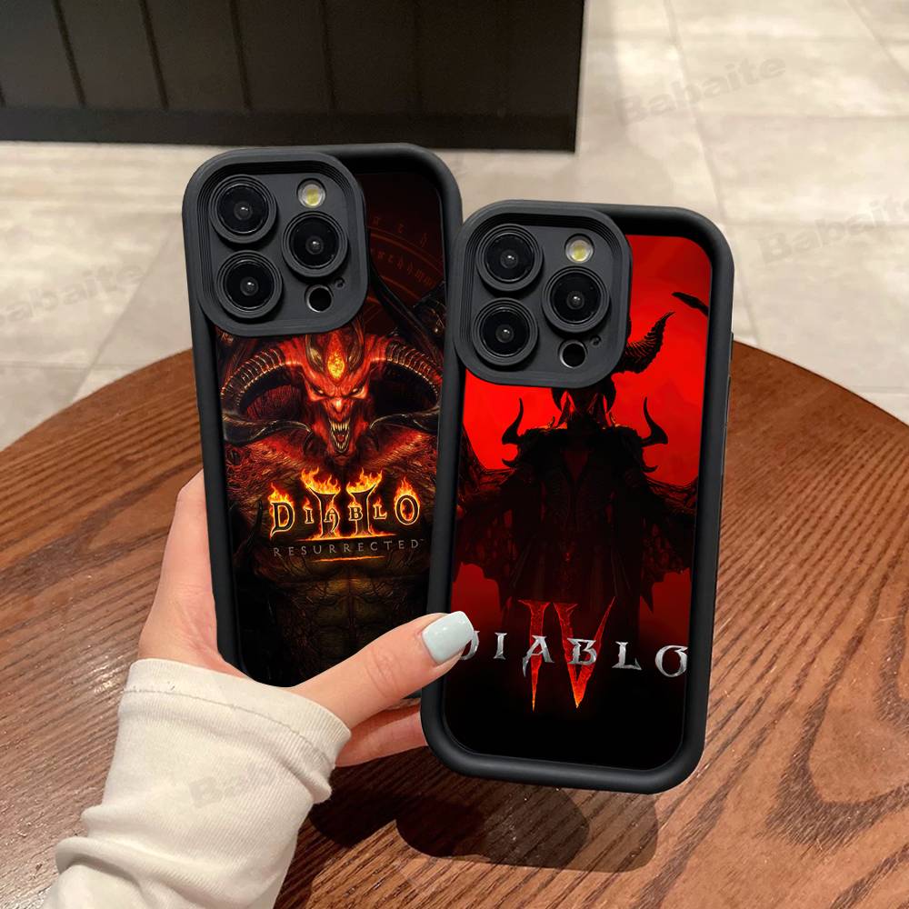 Classic Action D-Diablo Game Phone Case For IPhone 11 12 13 16 15 17 14 Pro Max Soft Funda Silicone Cover