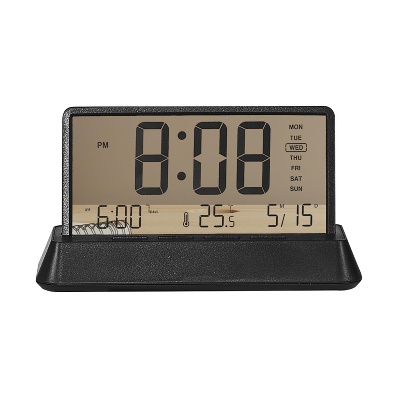 Creative small fresh alarm clock simple transparent electronic clock multifunctional clock Transparent