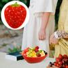 Süße Erdbeer-Keramikschale Lebensmittelbehälter Wiederverwendbare Dessertschale Stoßfeste Obstschale Dekorative Salatschüssel