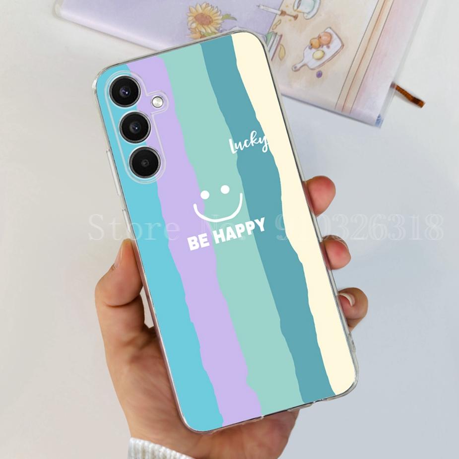 For Samsung Galaxy A14 A24 A34 A54 Case New Fashion Painted Cover Soft Silicone TPU Phone Case For Samsung A54 A 14 24 34 Fundas