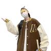 Men's Casual Loose Embroidered Baseball Jacket for Spring and Fall - Suitable for Couples and Students