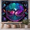 Moon Phase Tree Of Life Tapestry Moon And Sun Boho Spiritual Aesthetic Wall Hanging Backdrop Blanket For Bedroom Living Room