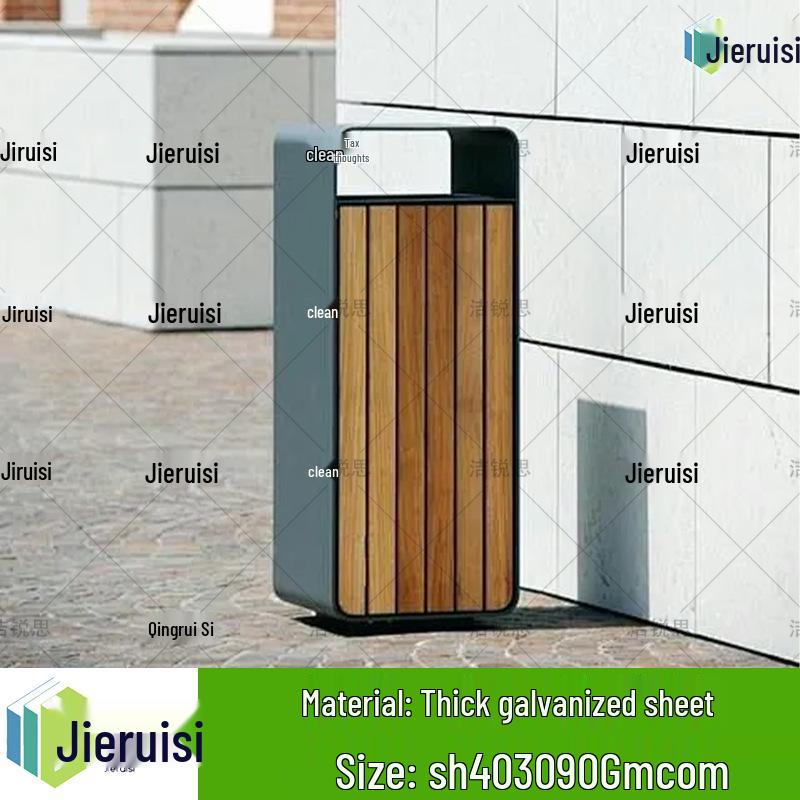 Stainless Steel Outdoor Trash Bin for Hotels, Parks, and Malls