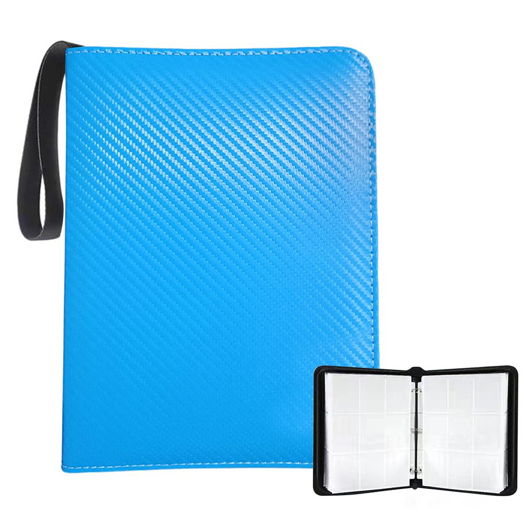 Leather Anime Trading Card Holder 4/6-Grid Game Card Collections Pack Baseball Card Storge Bag For Storage 400/900 Cards Holded