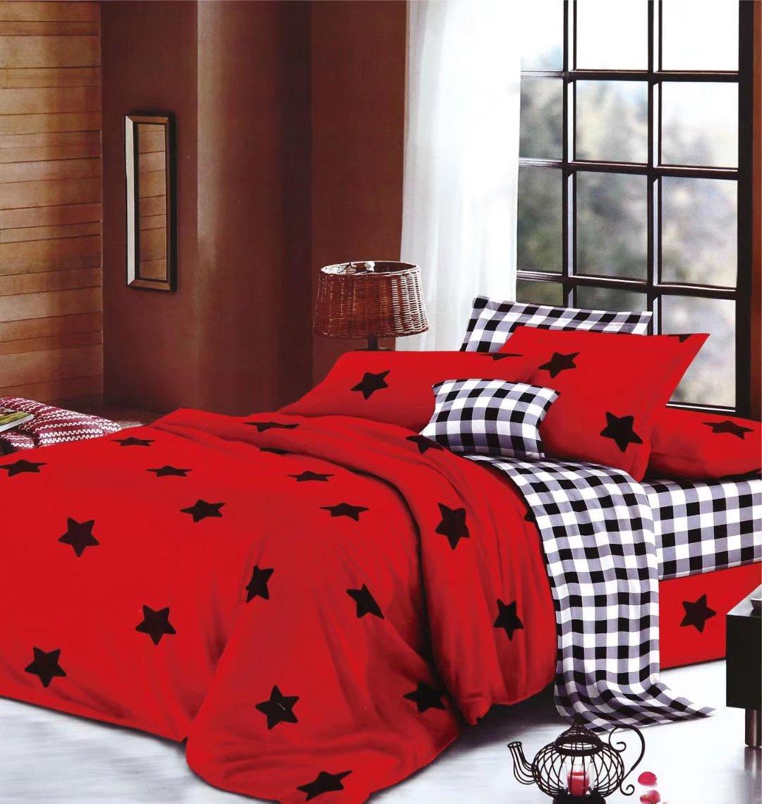 

Traditional Printed Pillowcase Quilt Cover Two Or Three-Piece Set Is Available EU Single 135*200