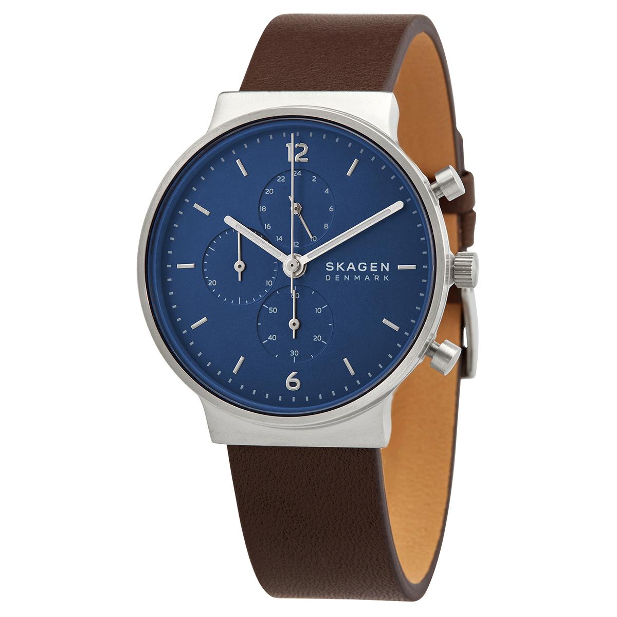 SKAGEN Ancher Chronograph Quartz Blue Dial